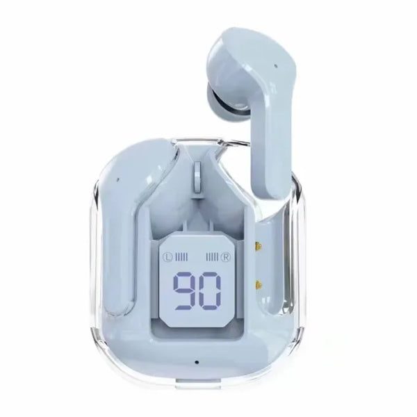 Ultrapods Max: True Wireless Earbuds, Immersive Bass, Sporty Design, LED Display, Transparent Case image 0