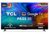 TCL 138.7 cm (55 inches) Metallic Bezel-Less Series 4K Ultra HD Smart LED Google TV 55P635 (Black) image 0