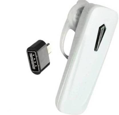 BLUETOOTHHEADSET-A15,2- Bluetooth Headset (Black + White, in The Ear) image 0