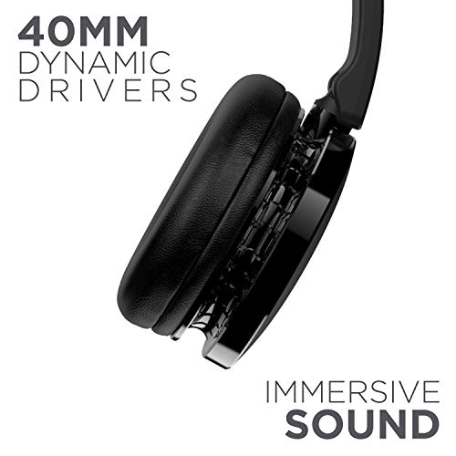 boAt Rockerz 370 Bluetooth Wireless On Ear Headphone with Mic (Buoyant Black) image 5