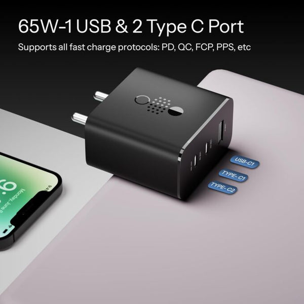 65W CMF for Nothing Gan Trio Charger Adapter | 3 Port USB Type C to A Fast Wall Charging Adaptor Compatible with CMF Phone 1/Nothing Phone 2a Plus/2A/Phone 2/Samsung Galaxy S24 Ultra image 7