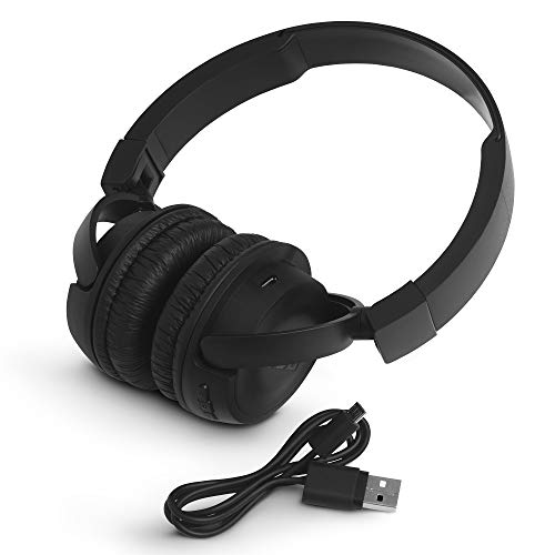 JBL T460BT by Harman, Wireless On Ear Headphones with Mic, Pure Bass, Portable, Lightweight & Flat Foldable, Voice Assistant Support for Mobiles (Black) image 4
