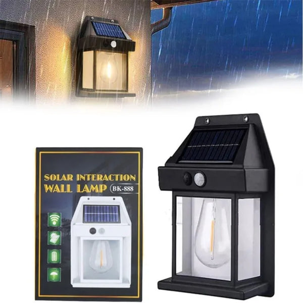 Solar Interaction Wall Light 3 Modes LED Solar Security Lights Wireless IP65 Waterproof Motion Lights Wall Lights Outdoor Lights-1 PIC image 1