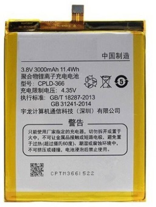 Original Compatible Battery For Coolpad Cool One CPLD-407/ CPLD 407 4000mAh Genuine Battery image 0