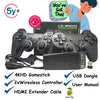 2.4G Wireless Controller Gamepad,4k Ultra HD Game Stick-Supports Wireless Dual Play,3000+ Classic Games,35 Hrs Continuous Gameplay,Video Games for Kids-USB Rechargeable image 2