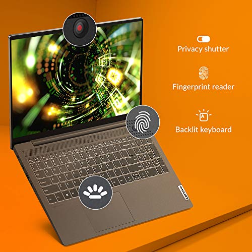 Lenovo IdeaPad Slim 5 Intel Core i5 11th Gen 15.6" (39.62cm) FHD IPS Thin & Light Laptop (16GB/512GB SSD/Windows 11/Office 2021/Backlit/FPR/3months Game Pass/Graphite Grey/1.66Kg), 82FG01B5IN image 4