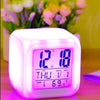 7 Colour Changing LED Digital Alarm Clock Table Watch with Date Time Temperature for Office Bedroom Multicolor image 6