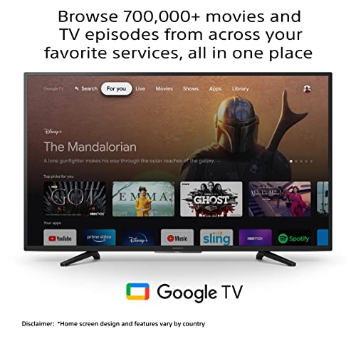 Sony Bravia 108 cm (43 inches) Full HD Smart LED Google TV KD-43W880K (Black) (2022 Model) | with Alexa Compatibility image 1