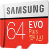 Samsung EVO Plus 64GB Micro SD XC Class 10 100 MB/s Memory Card [ Free AKG Head Phone ] image 1