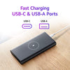 MI Lithium Ion Xiaomi Wireless Power Bank 10000mAh | 22.5W Fast Charging (USB-A) | 10W Wireless Charging | Two-Way Fast Charging | Fast Charging USB C Input Port -Black image 5