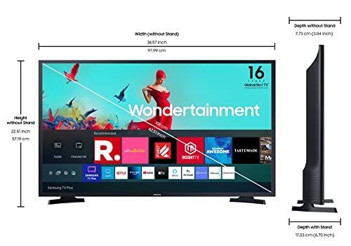 Samsung 108 cm (43 inches) Wondertainment Series Full HD Smart LED TV UA43T5410KAXXL (Black-Hair Line) image 3