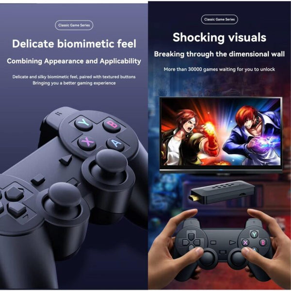 M33 3D Gaming Stick Video Game Console 4k high-Definition TV Output Built-in 30000+Games (64 gb) image 3