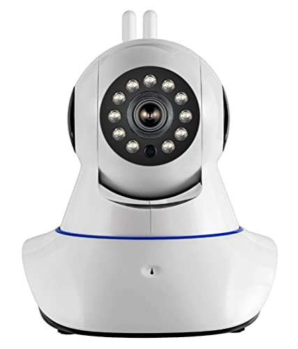 Upgraded V380 Pro HD Smart WiFi Wireless Double Antenna IP CCTV Security Camera with 2 Way Audio, Night Vision (White) image 1