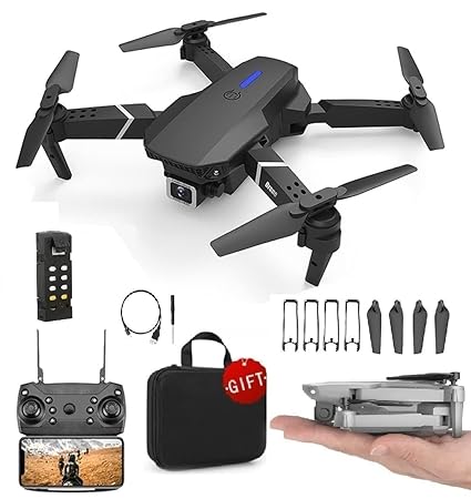 Drone 4K HD Camera Foldable Drone with GPS, Auto Return, One-Touch Take-off/Landing, for Adults image 0