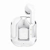 Ultrapods Max: True Wireless Earbuds, Immersive Bass, Sporty Design, LED Display, Transparent Case - White image