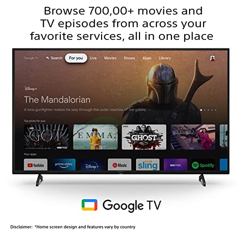 Sony Bravia 126 cm (50 inches) 4K Ultra HD Smart LED Google TV KD-50X75K (Black) (2022 Model) | with Alexa Compatibility image 1