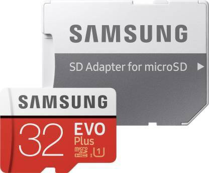 Samsung Evo Plus 32GB MicroSD Card Class 10 95 MB/s Memory Card(With Adapter) image 1