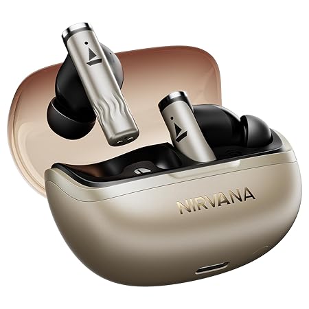 boAt Nirvana Zenith Pro, 50dB Hybrid Adaptive ANC, Spatial Audio, Hi-Res Audio LDAC, 6Mics AI-ENx, 80 Hrs Battery, Bluetooth Earbuds, TWS Ear Buds Wireless Earphones with mic (Crimson Red)
