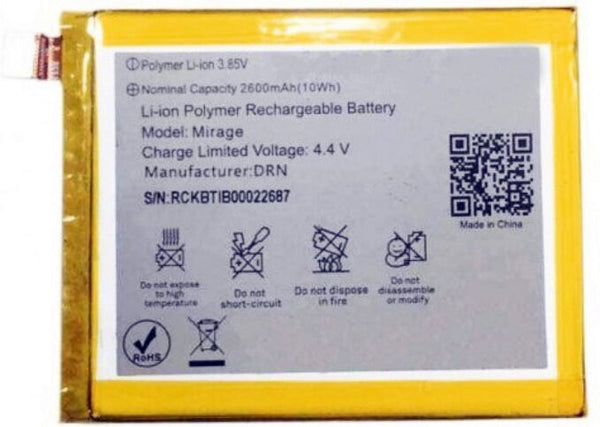 Original Compatible Battery For LYF Water 6 / TBT57282920mAh Genuine Battery image 0