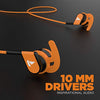 boAt Bassheads 242 in Ear Wired Earphones with Mic(Orange) image 1