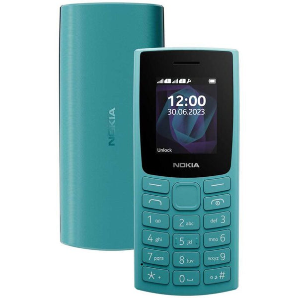 Nokia 105 Dual SIM, Keypad Mobile Phone with Wireless FM Radio - Cyan image