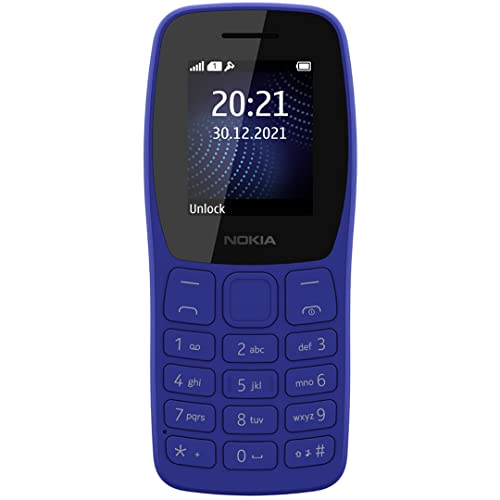 Nokia 110 Dual sim Keypad Phone | with Wireless FM Radio, Free Earphone, Snake Game - Blue image