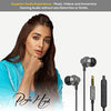 pTron Pride Lite HBE (High Bass Earphones) in-Ear Wired Headphones with in-line Mic, 10mm Powerful Driver for Stereo Audio, Noise Cancelling Headset with 1.2m Tangle-Free Cable & 3.5mm Aux (Grey) image 1