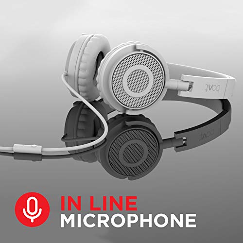 boAt Bassheads 900 Wired On Ear Headphones with Mic (Pearl White) image 5