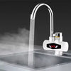 Instant Water Geyser (Instant-Electric-Water-Heater-Faucet-Hot-Tap-with-Shower-Home-Kitchen-Bathroom, White) image 1