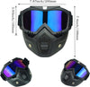 Bike Riding Goggle Mask Anti Scratch UV Protective Open Face & Eyewear Windproof Dirt Shield Adjustable Strap Soft Foam Padded Detachable for Cycling Bike Off Road Racing Riding Unisex image 3