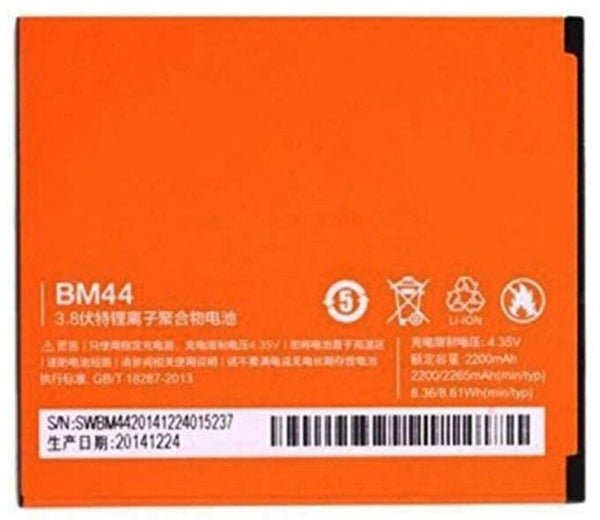 Original Compatible Battery For Redmi 2 / Redmi 2S / Mi 2 / Mi2S / BM44 2200mAh Genuine Battery image 0