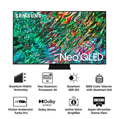 Samsung 125 cm (50 inches) 4K Ultra HD Smart NEO QLED TV QA50QN90BAKLXL (Titan Black) image 1