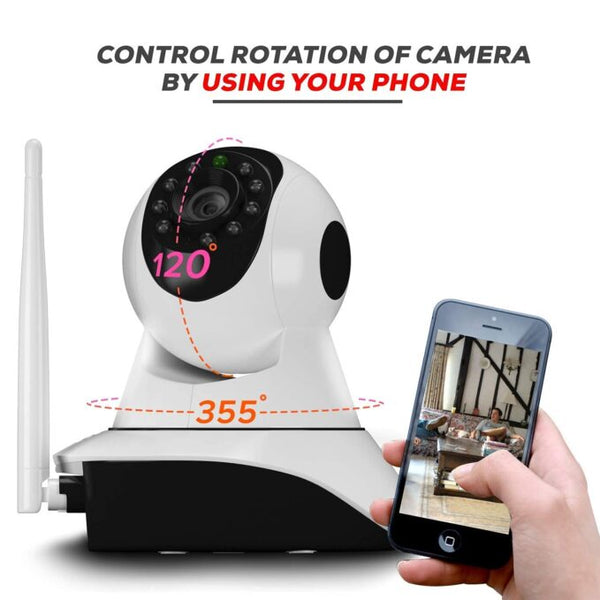 Upgraded V380 Pro HD Smart WiFi Wireless Double Antenna IP CCTV Security Camera with 2 Way Audio, Night Vision (White) image 3