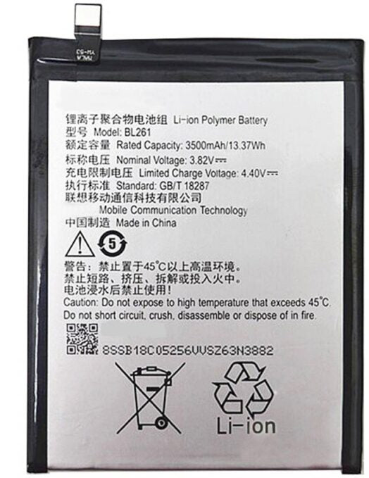 Original Compatible Battery For K5 NOTE / BL2613500mAh Genuine Battery image 0