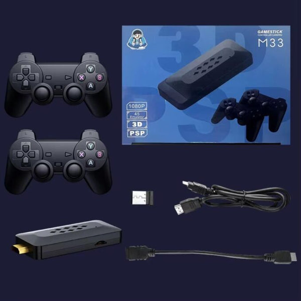 M33 3D Gaming Stick Video Game Console 4k high-Definition TV Output Built-in 30000+Games (64 gb) image 4