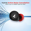 boAt Airdopes 500 ANC True Wireless Earbuds with 35dB Hybrid ANC, in-Ear Detection, Beast™ Mode for Gaming, Quad Mics with ENx™ Tech, Upto 28 Hrs Playback, ASAP™ Charge, Ambient Mode(Rich Black) image 1