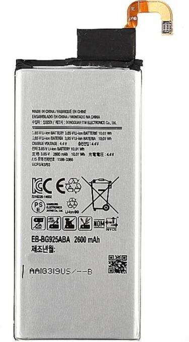 Original Compatible Battery For Samsung GALAXY S6 edge / EB-BG925ABE / EBBG925ABE 2600mAh Genuine Battery image 0
