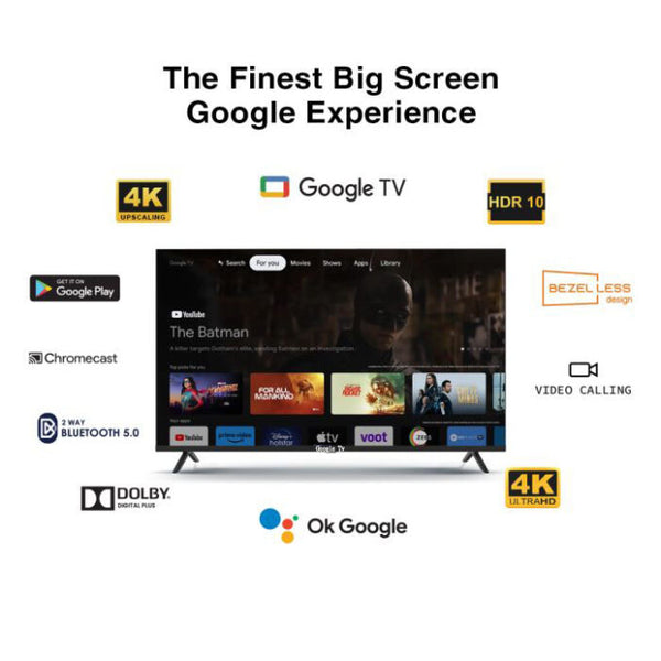 G'TEC Android Google Tv 138.8 cm (55 inch) Ultra HD (4K) LED Smart TV 2023 Edition image 8