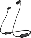 Sony WI-C200 Wireless Headphones with 15 Hrs Battery Life, Quick Charge, Magnetic Earbuds for Tangle Free Carrying, BT ver 5.0,Work from home, In-Ear Bluetooth Headset with mic for phone calls (Black) image 0