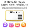 Mini Projector With Hdmi Cable,50 Lumens,Compact And Portable,Yellow image 7