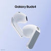 Samsung Galaxy Buds4 (White) in-Ear Wireless Earbuds with Hi-Fi Audio | Adaptive ANC and EQ 2.0 | 360-Audio | Live Translation | Head Gesture Control | IP54