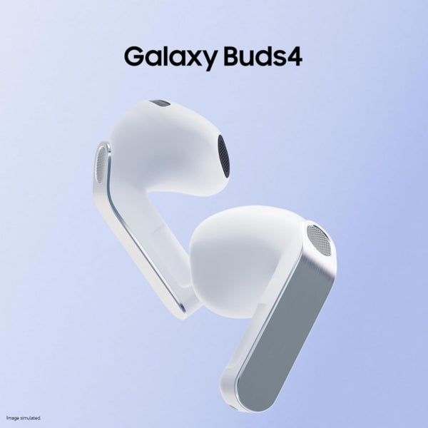 Samsung Galaxy Buds4 (White) in-Ear Wireless Earbuds with Hi-Fi Audio | Adaptive ANC and EQ 2.0 | 360-Audio | Live Translation | Head Gesture Control | IP54