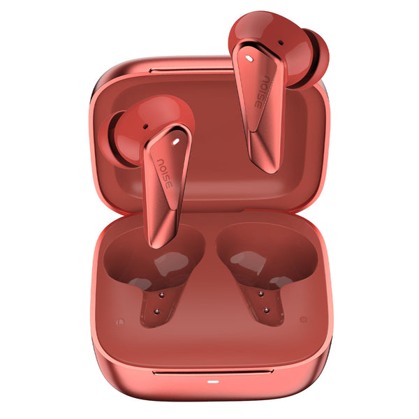 Buds N2 Pro Truly Wireless Earbuds with ANC (Up to 32dB), 70H Playtime, Dual Pairing, InstaCharge (10 Min = 200 Min), Bluetooth v6.0, Metallic Finish – Aurora Red