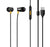 [Original] Real me Buds 3 Type-C Wired Earphones - Heavy Bass In-Ear Headphones with HD Mic for Real me GT Neo 6, 12x, 11 Pro+, Narzo 60 - Tangle-Free Cable in Premium Yellow Retail Box (Black)