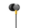 [Original] Real me Buds 3 Type-C Wired Earphones - Heavy Bass In-Ear Headphones with HD Mic for Real me GT Neo 6, 12x, 11 Pro+, Narzo 60 - Tangle-Free Cable in Premium Yellow Retail Box (Black)