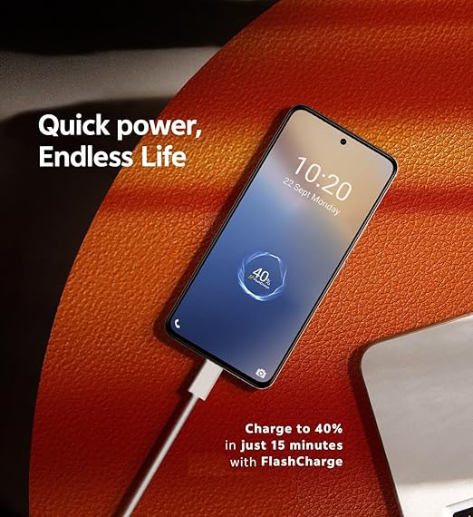 Vivo Original 80W Flash Charger with USB to Type C Cable Compatible with Vivo X200T, X300, X300 Pro, X200Fe, X200, X Fold 5, X Fold 3 Pro, X100, X90, X90 Pro, Y18, Y28, V70