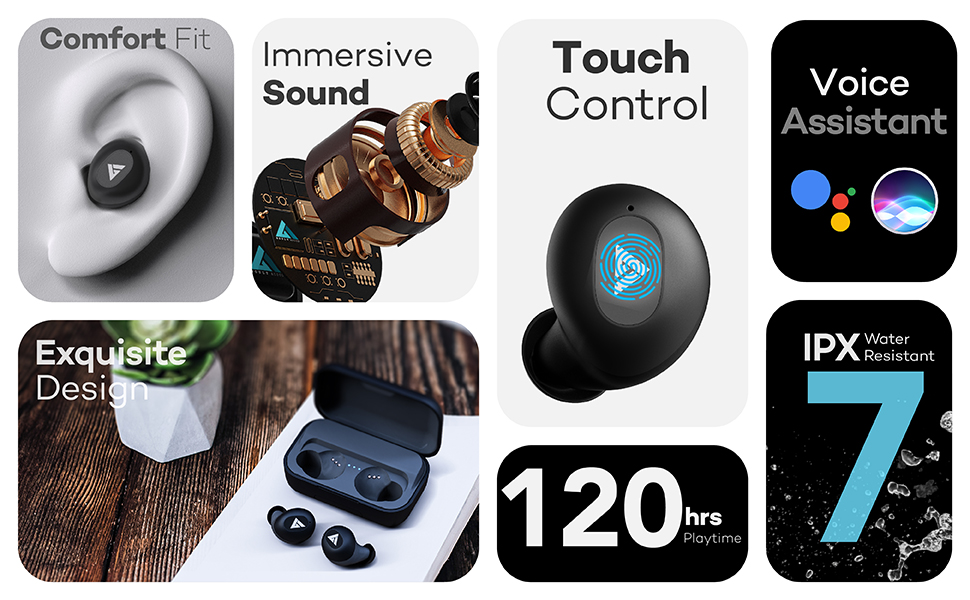 Powerbuds, Boult Audio Powerbuds, Bluetooth Headphones, TWS, Boult Powerbuds