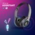 Infinity (JBL) Glide 510, 72 Hrs Playtime with Quick Charge, Wireless On Ear Headphone with Mic, Deep Bass, Dual Equalizer, Bluetooth 5.0 with Voice Assistant Support (Black) - Image 8