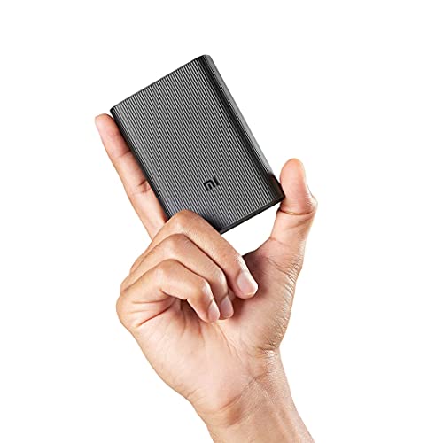 MI 10000mAh Lithium Ion, Lithium Polymer Power Bank Pocket Pro with 22.5 Watt Fast Charging, Dual Input Ports(Micro-USB and Type C), Triple Output Ports, (Black)