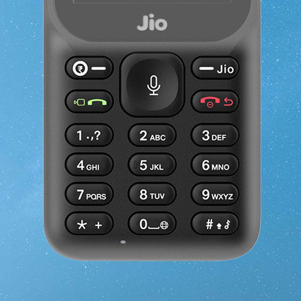 JIO Phone KeyPad Mobile 2.4 INCHES Display 2000 mAh Battery